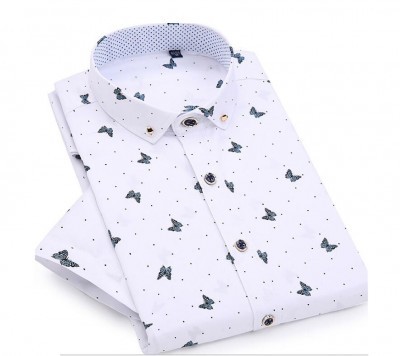 SKPR003 making leisure printed shirt style design butterfly printed shirt style custom-made fashion printed shirt style printed shirt center 45 degree